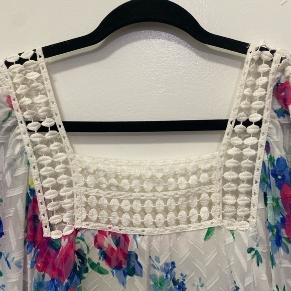 Anthropologie Meadow Rue Batwing Sleeve Boho Top - Picture 5 of 8